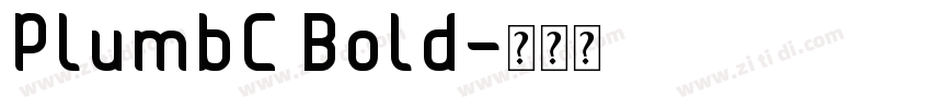 PlumbC Bold字体转换